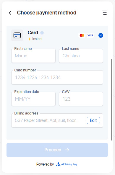 If you are paying by card, complete the process here
