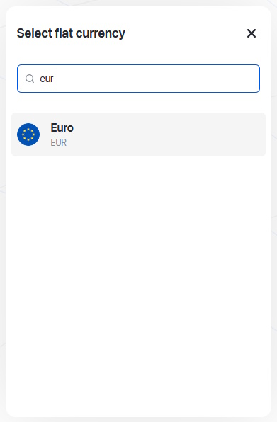 Confirm EUR